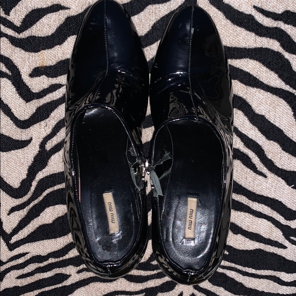 MIU MIU LEATHER BOOTIES